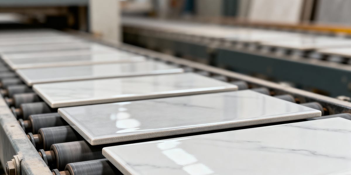 tile manufacturer production conveyor